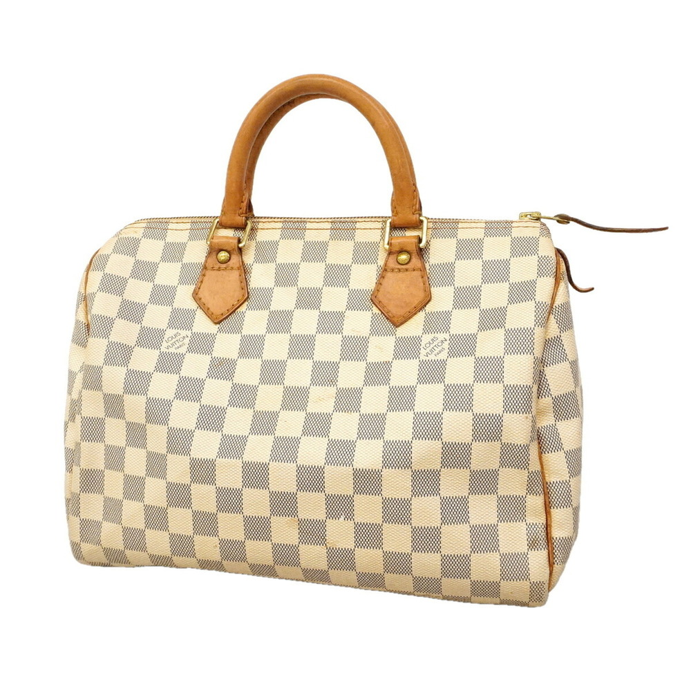 Louis Vuitton Damier Azur Speedy 30 Handbag N41370 White Women's P3452521